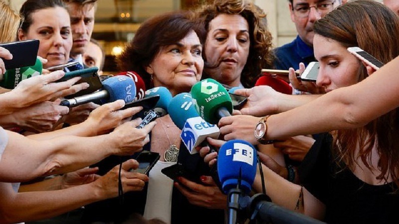 Carmen Calvo asegura que habrá presupuestos en 2019 y niega la debilidad del Gobierno de Sánchez