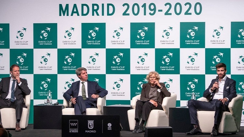 Gerard Pique presenta en Madrid la nueva Copa Davis