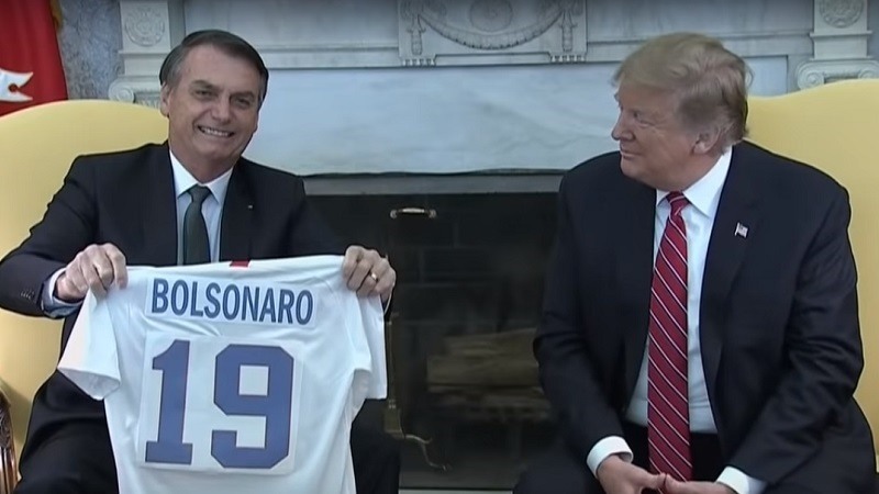 Bolsonaro y Trump en la Casa Blanca