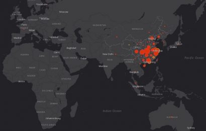 Un mapa en tiempo real para seguir la evolución de la epidemia del coronavirus
