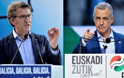 Feijóo logra su cuarta mayoría absoluta en Galicia y Urkullu gana las elecciones vascas