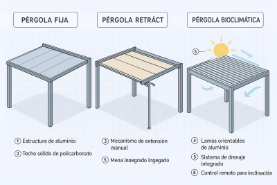 Ideas para toldos pérgola