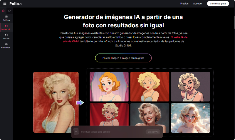 Generador de imágenes IA